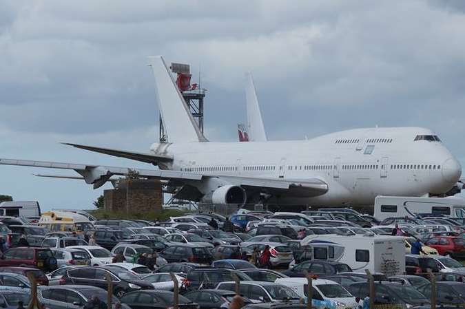 Car parks were packed at Manston airport for the South East Airshow