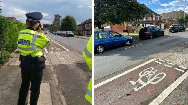 Police monitoring drivers in Faversham