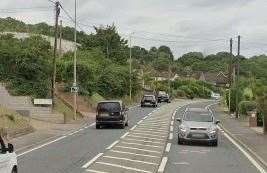 The crash happened near Bavins Court partially blocking the A228 Formby Road. Picture: Google Street View