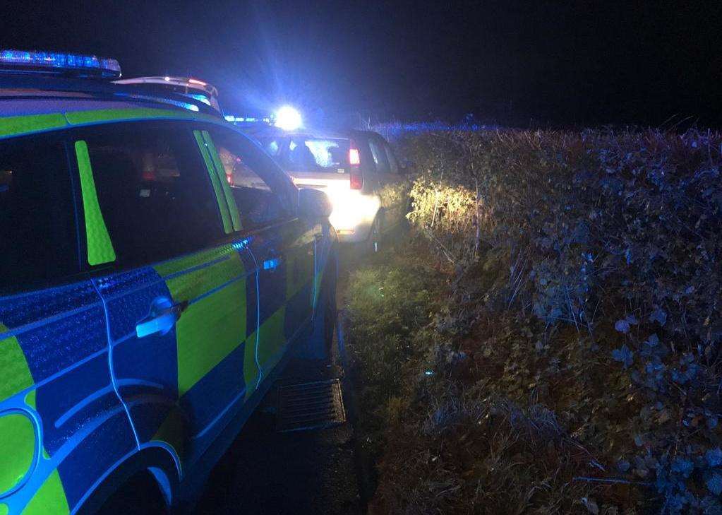 Two teens were arrested following the police chase. Picture: Kent Police