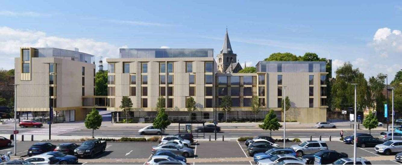 Plans for the 100-room hotel in Corporation Street, Rochester, have been approved. Picture: Medway Council