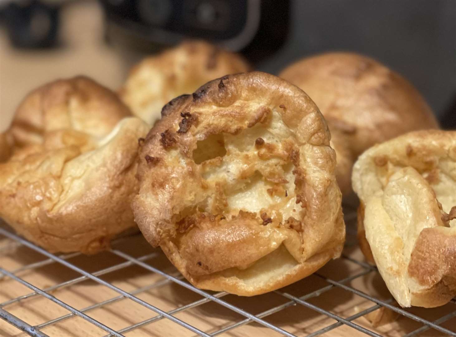 Yorkshire puddings made in the air fryer. Picture: Hilary Steel