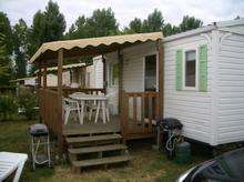 A Siblu mobile home in the Loire valley.