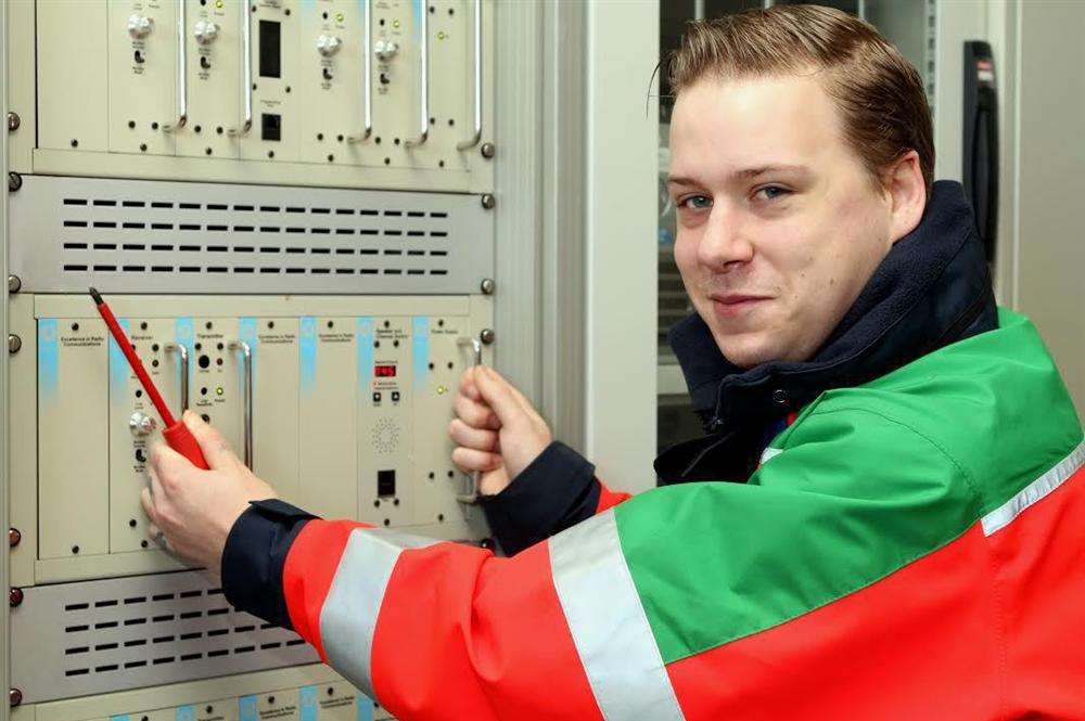 Formerly unemployed Josh Francis now works at the Port of Dover on an ICT apprenticeship
