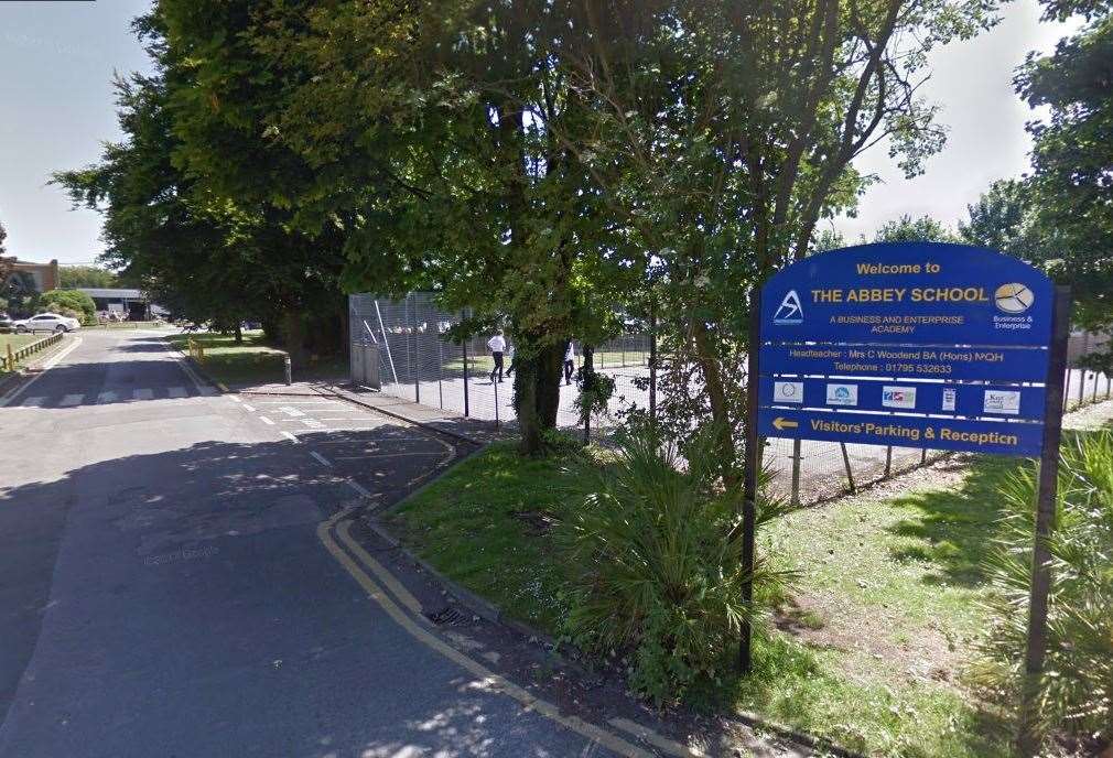 Teachers at the Abbey School, Faversham, have been accused of using "military" tactics. Picture: Google Street View