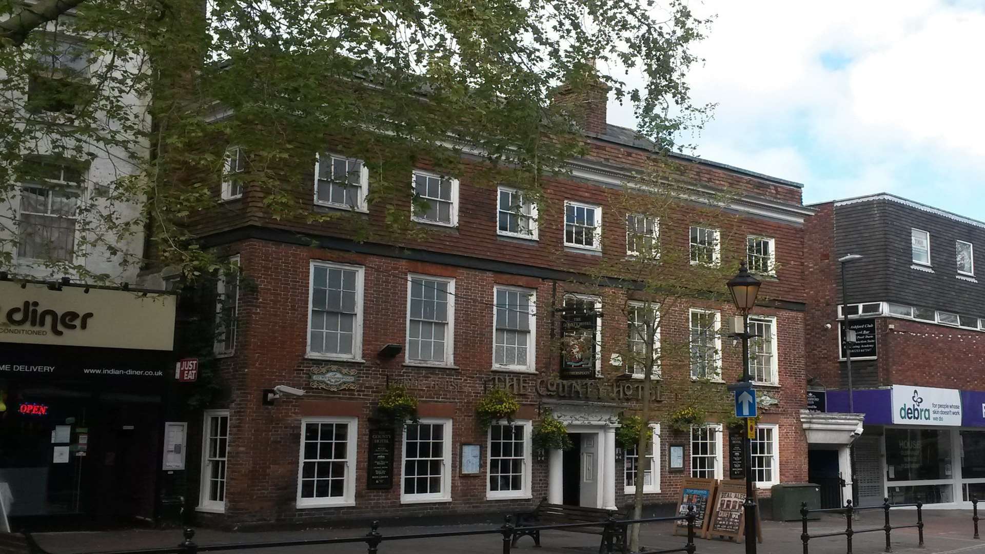 The County Hotel in Ashford town centre