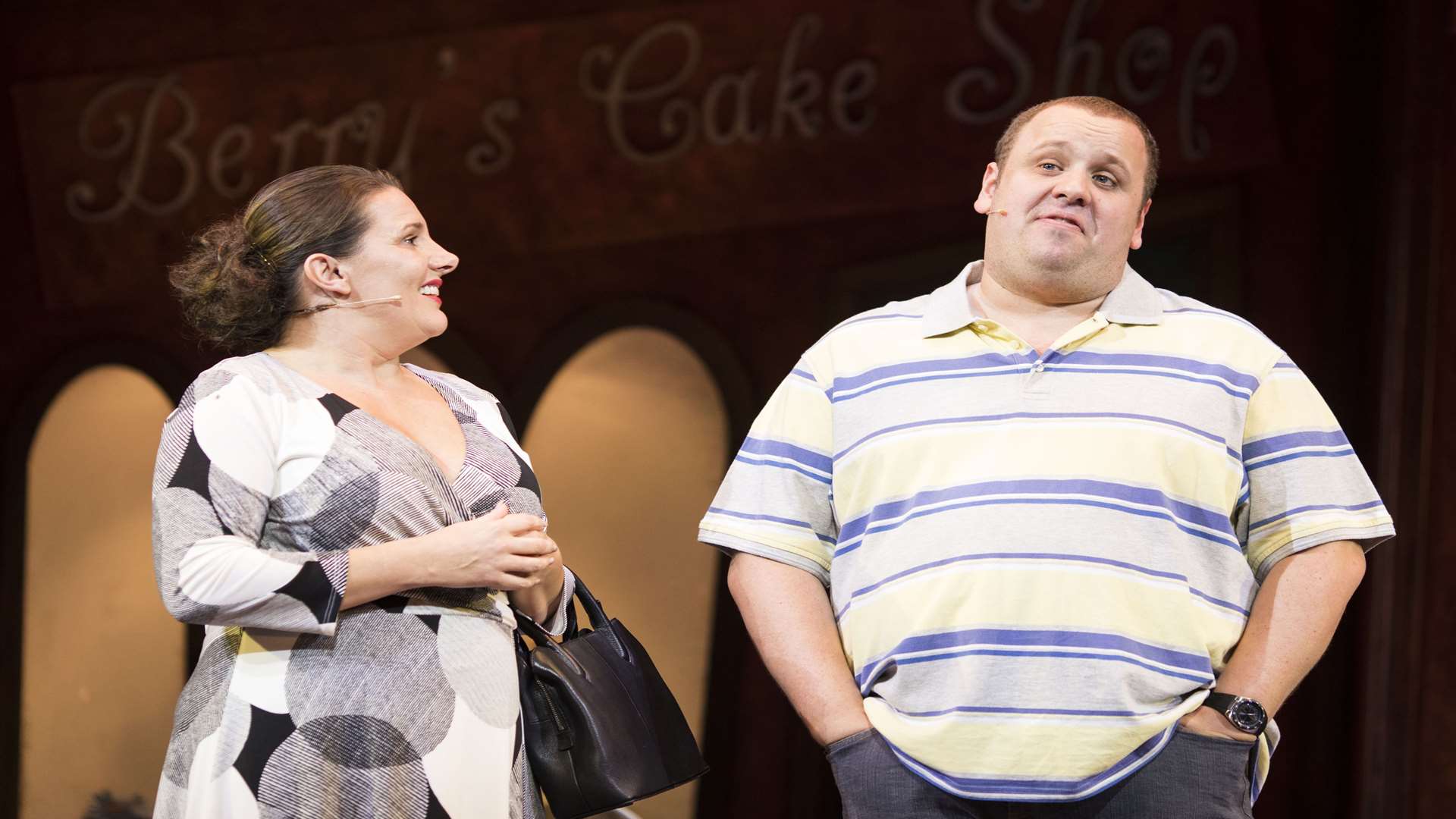 Sam Bailey stars in Kay Mellor's Fat Friends with Neil Hurst, which will be staged in Bromley and Dartford