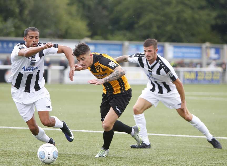 Jack Paxman works an opening for Maidstone Picture: Andy Jones