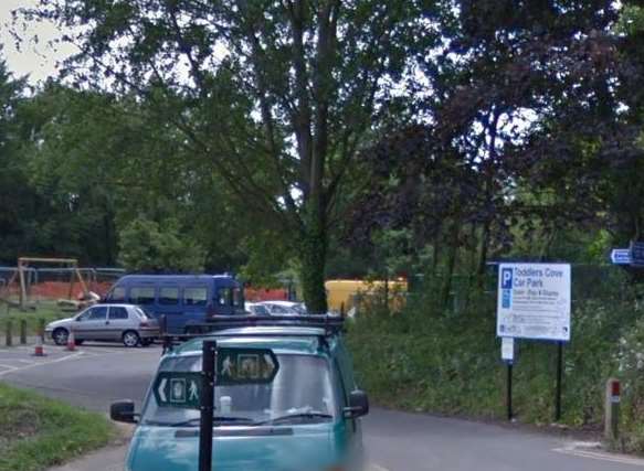 The dog was found locked in a car at Toddlers Cove car park. Picture: Google.