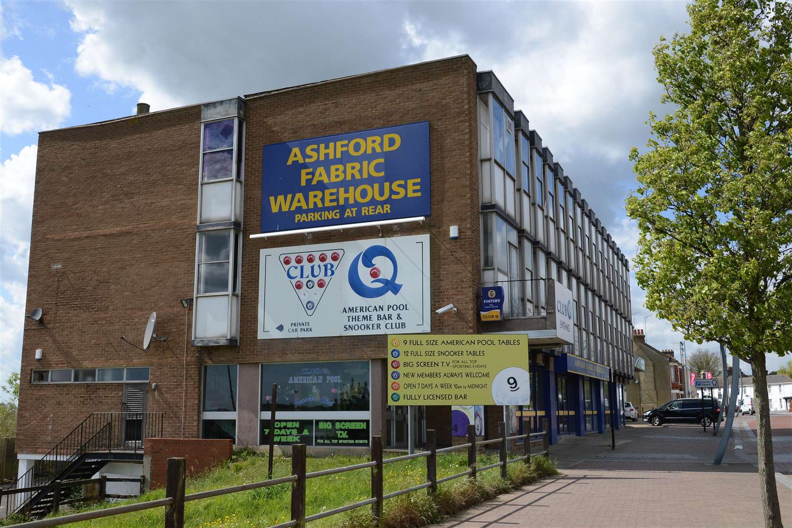 The former Fabric Warehouse building in Godinton Road