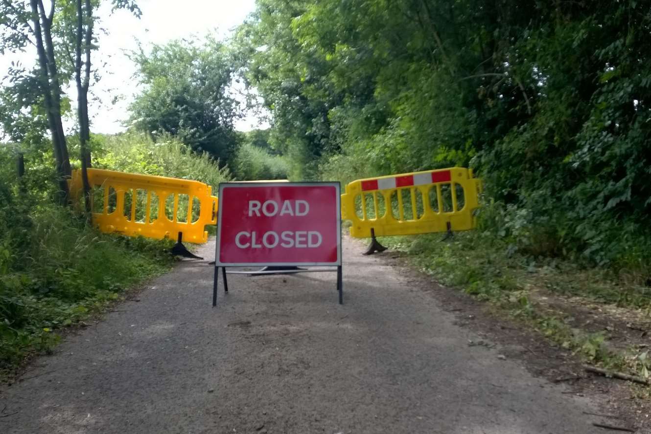 Yaugher Lane in Hartlip had to be closed to traffic for nearly a month