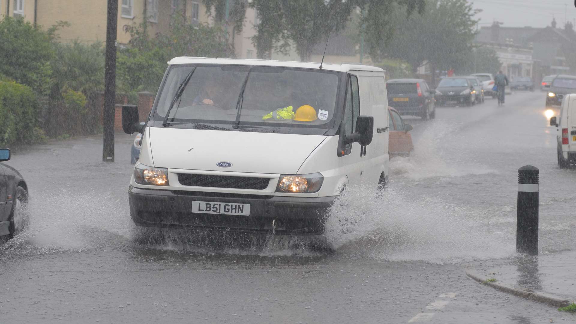 There could be incidents of localised flooding, the Met Office says