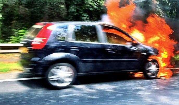 The blazing vehicle