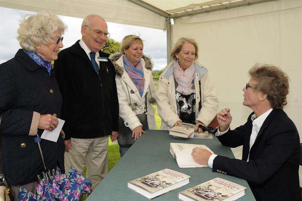 Anthony Russell launches his book at his former childhood home, Leeds Castle
