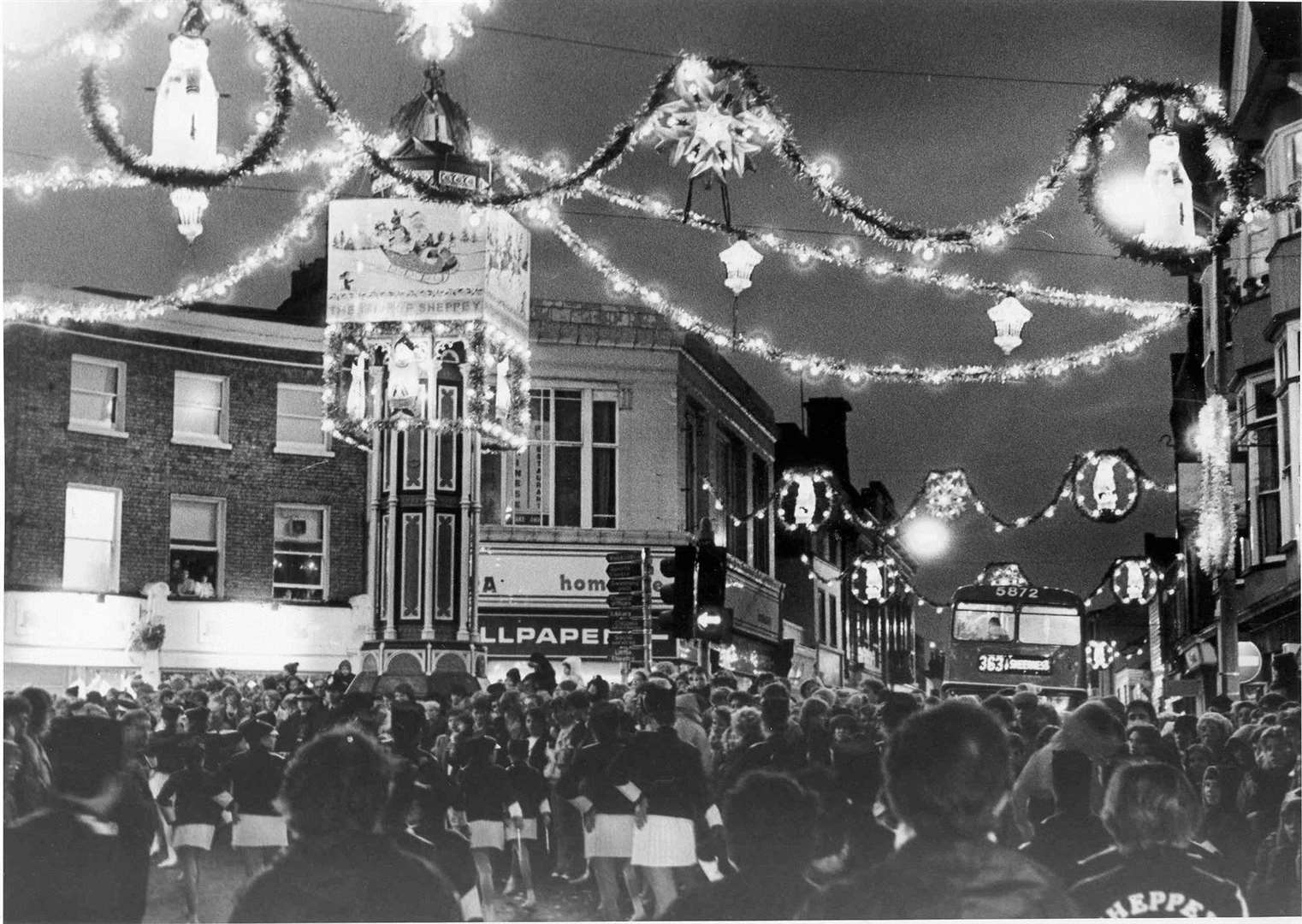 The Christmas Lights at Sheerness in November 1985