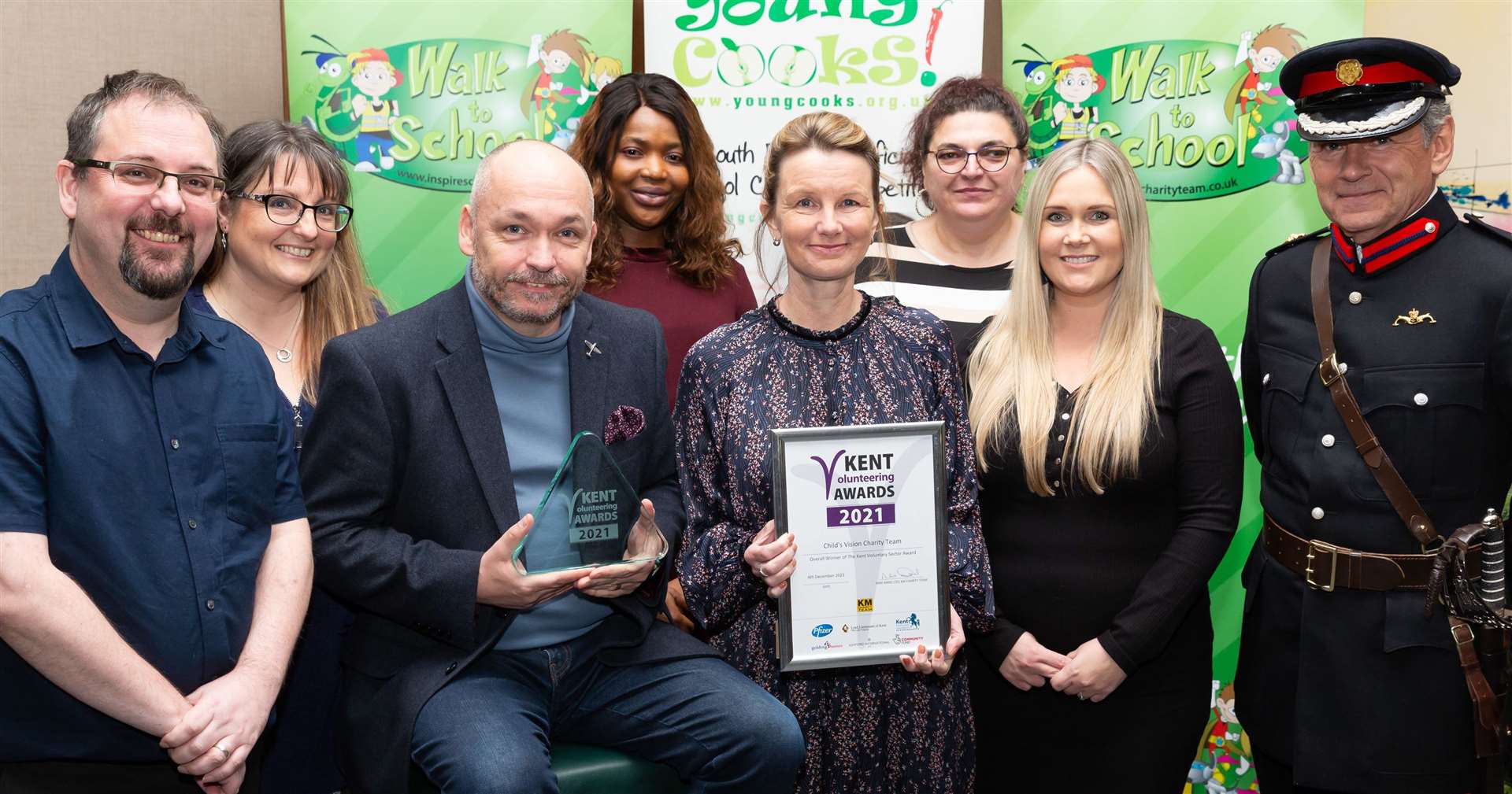 Childs Vision Charity Team, winners of the Overall Kent Voluntary Sector Award Picture: Countrywide Photographic