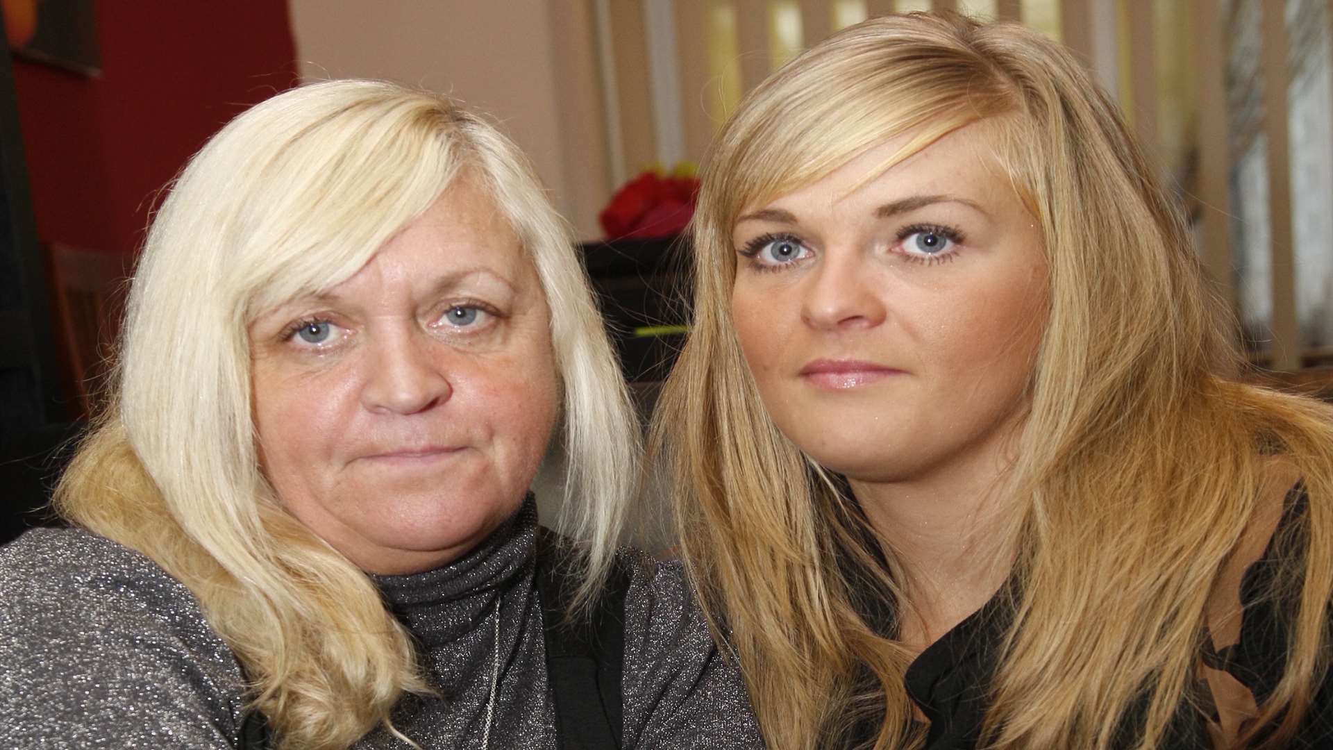 Lynne Simmonds and her daughter Laura Simmonds, on the anniversary of Rebecca who went missing 10 years ago today.