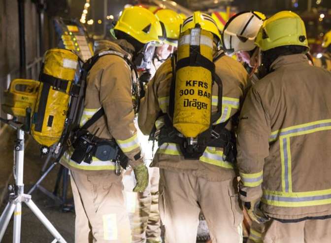 Fire crews were called to a junction box fire.