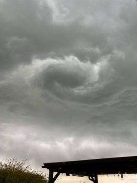 Claire Cook took this photo of the skies over Bobbing near Sittingbourne. Picture: Claire Cook