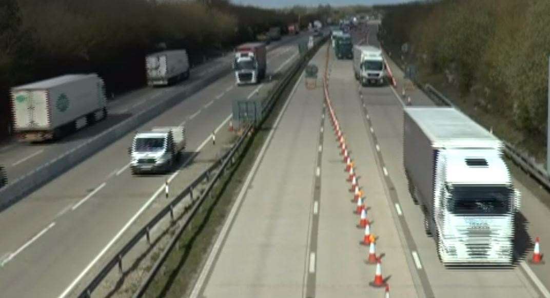 The contraflow system, dubbed Operation Brock, has been put in place on the M20 (8469409)