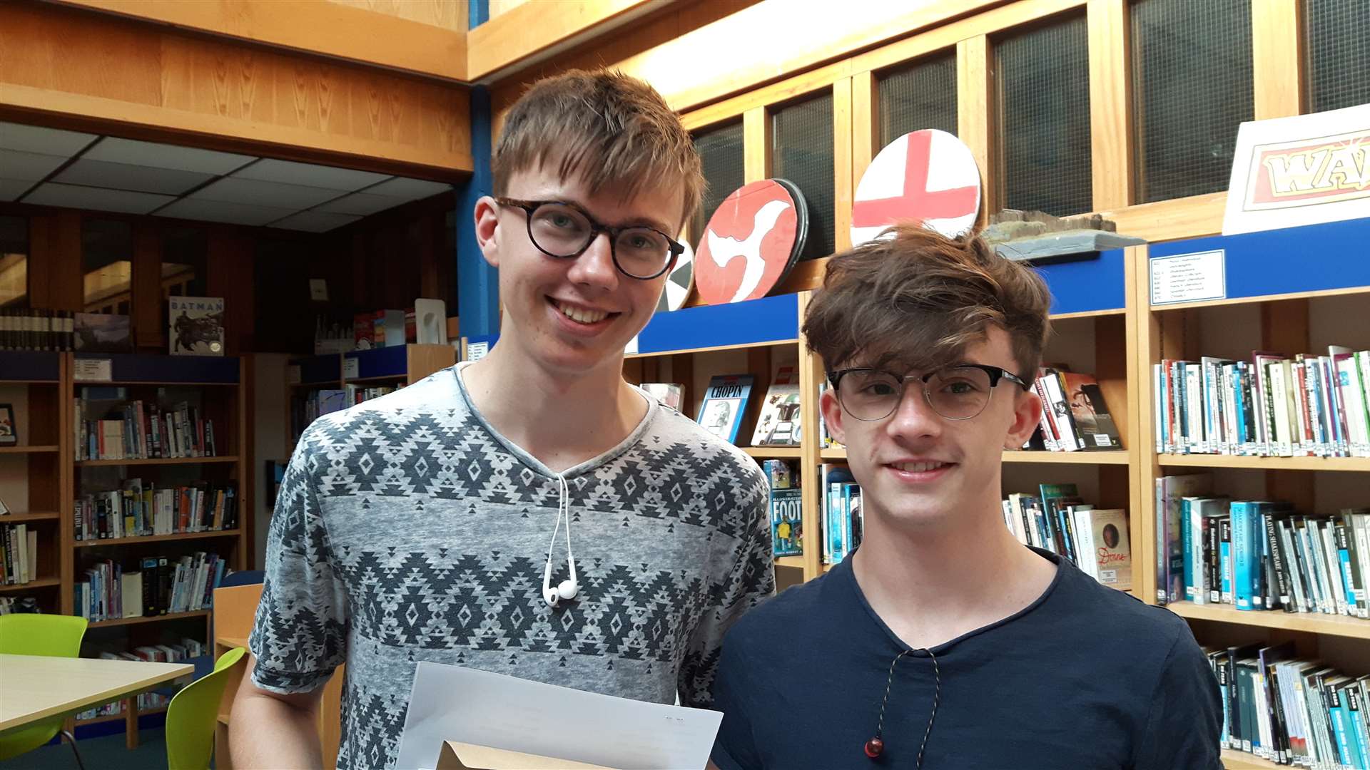 Will Triggs and Ben Sinclair achieved outstanding grades with their GCSE results