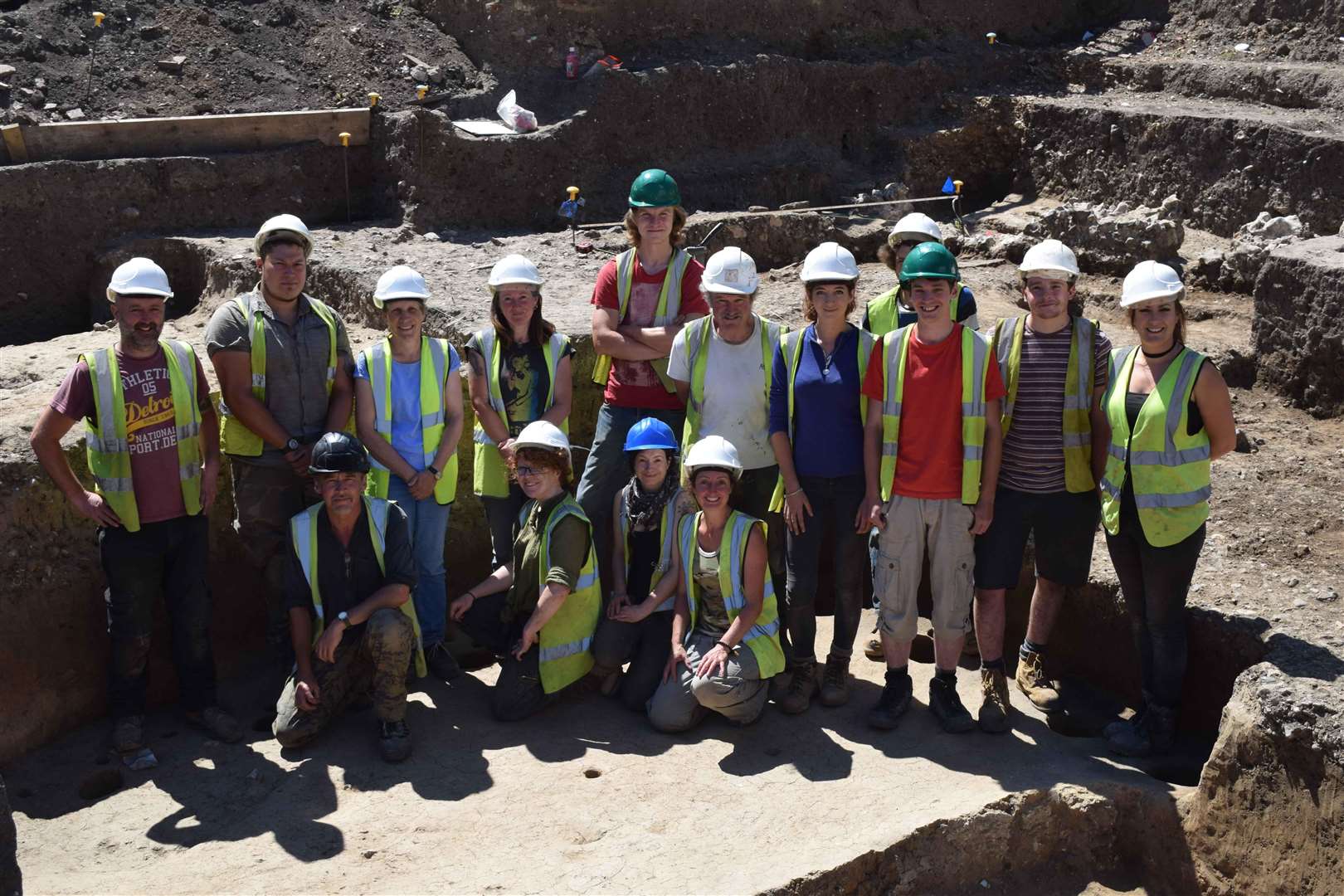 The Canterbury Archaeological Trust dig team at the Slatters hotel site (3118441)