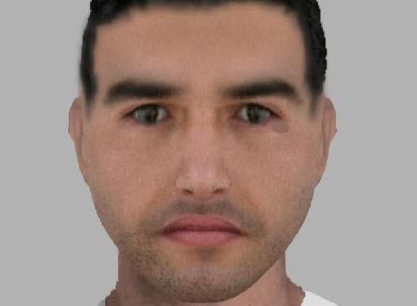 Police released an e-fit of the suspect