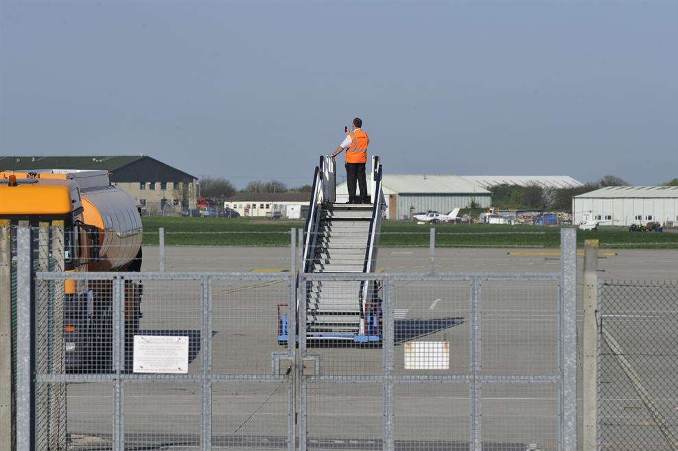 Dozens of vehicles and equipment from Manston airport is to be sold at auction. Picture: Simon Burchett