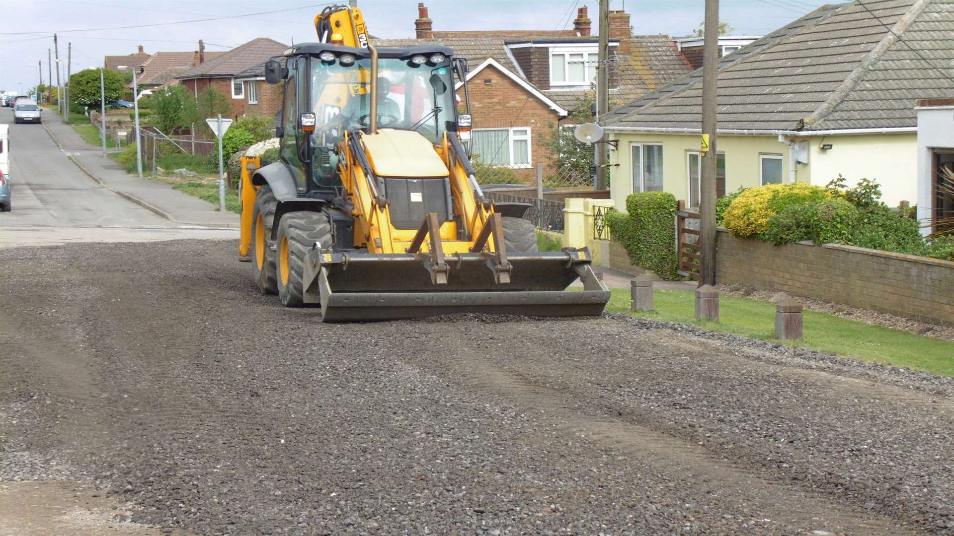 Scarborough Drive being resurfaced