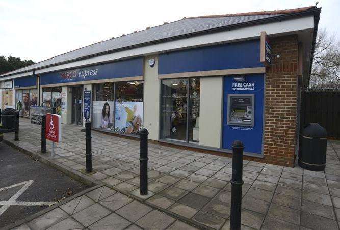 Ashford Tesco Express was broken into