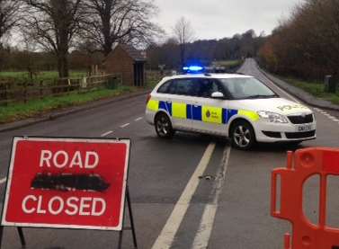 The A28 has been closed following a fatal crash