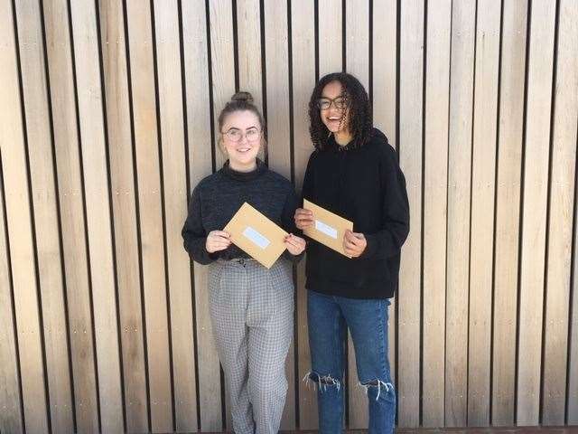 India Niles and Hannah Kelleher were celebrating today after achieving fantastic grades (15599115)