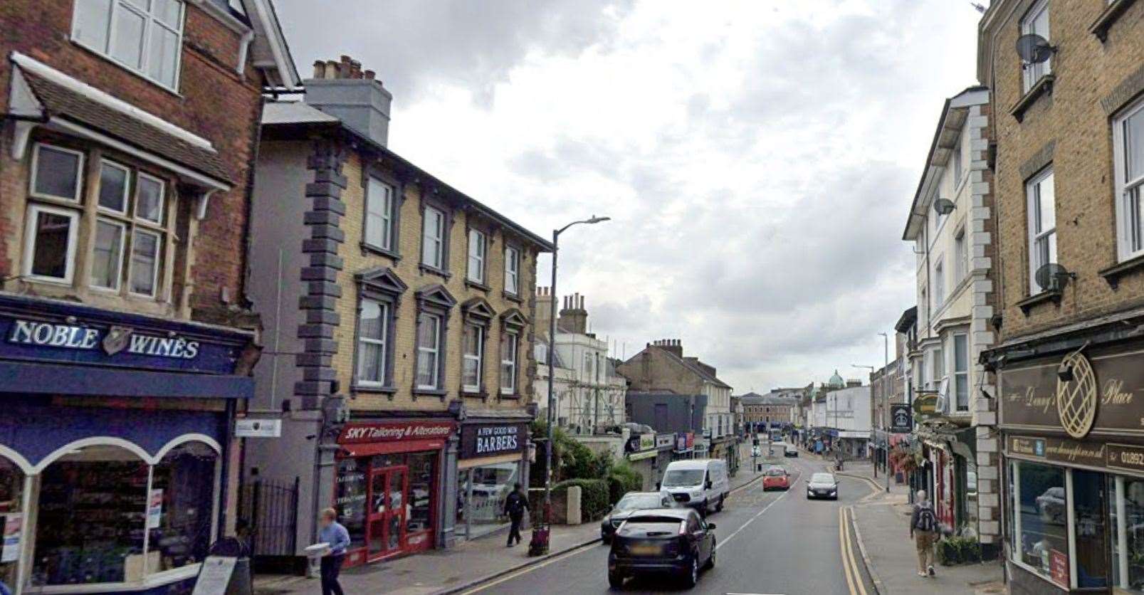 The alleged assault took place in Grosvenor Road, Tunbridge Wells
