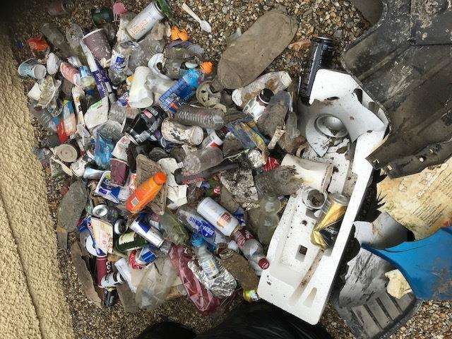 Rubbish recently found in the Guston area. Picture: Peter Sherred. (1990169)
