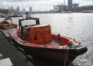 The RNLI Tower lifeboat on the River Thames in London. Picture: RNLI