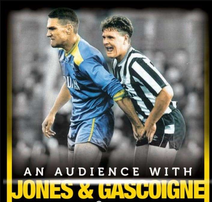 Vinnie Jones and Paul Gascoigne will be at Mercure Maidstone for a sell-out night Picture: Goldstar Promotions