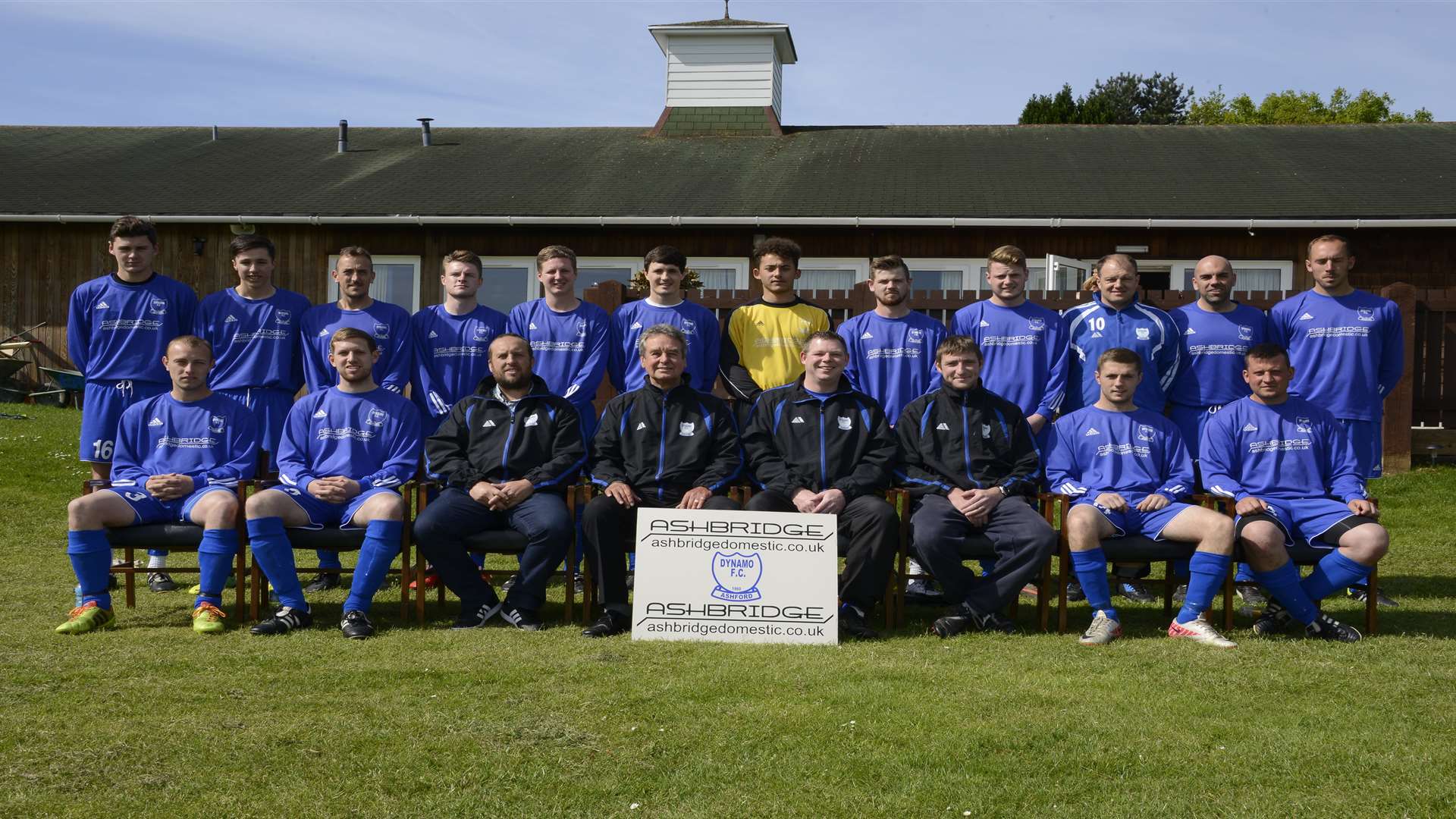 Ashford Dynamo team photo at Sandy Acres. Andy Hone is back row third from the left. Pic by Paul Amos.