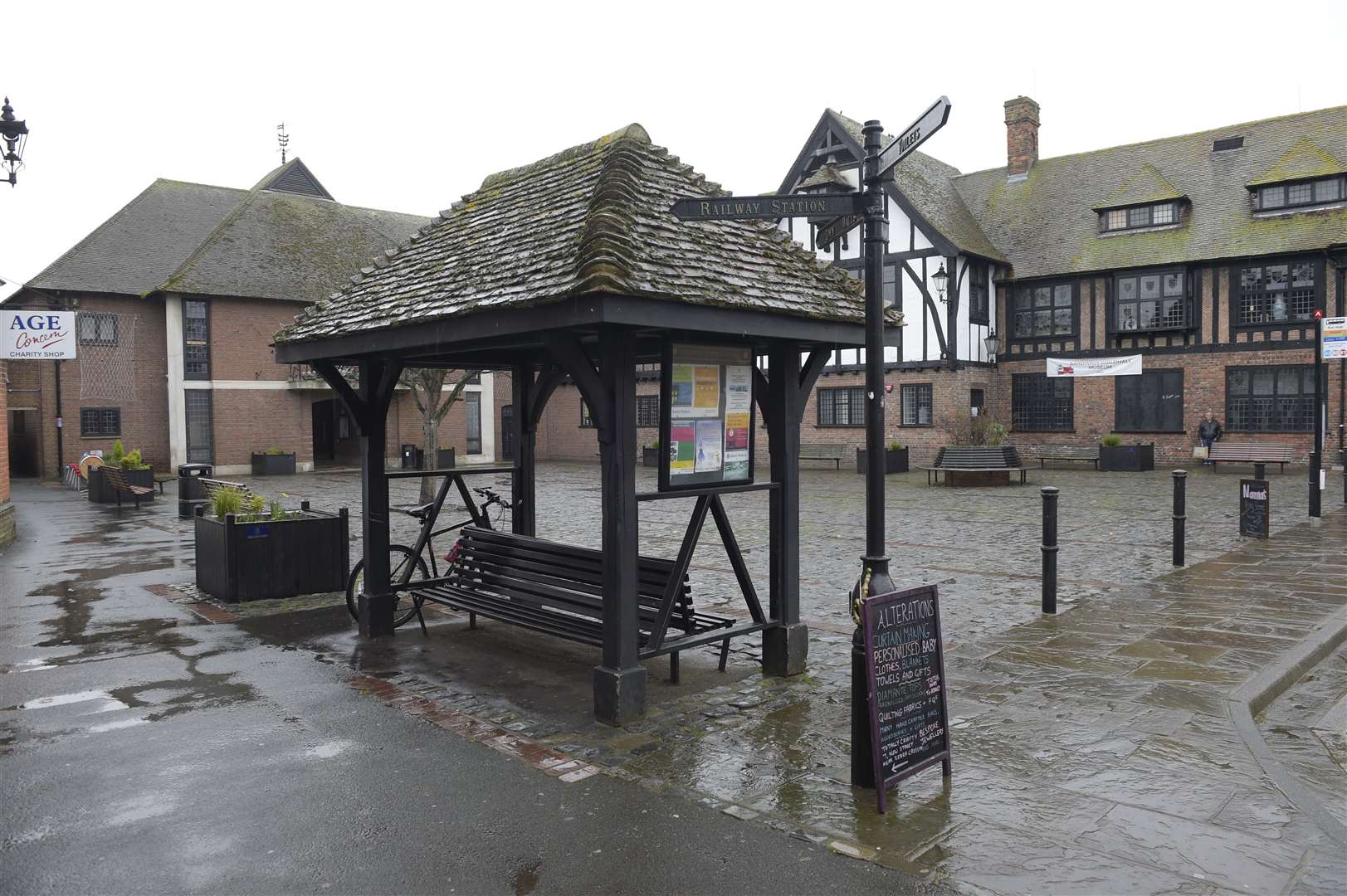 The old bus shelter will be replaced. Picture: Tony Flashman