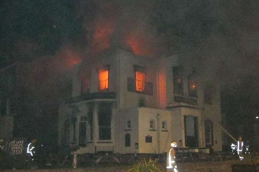 The pub was destroyed by fire in 2011