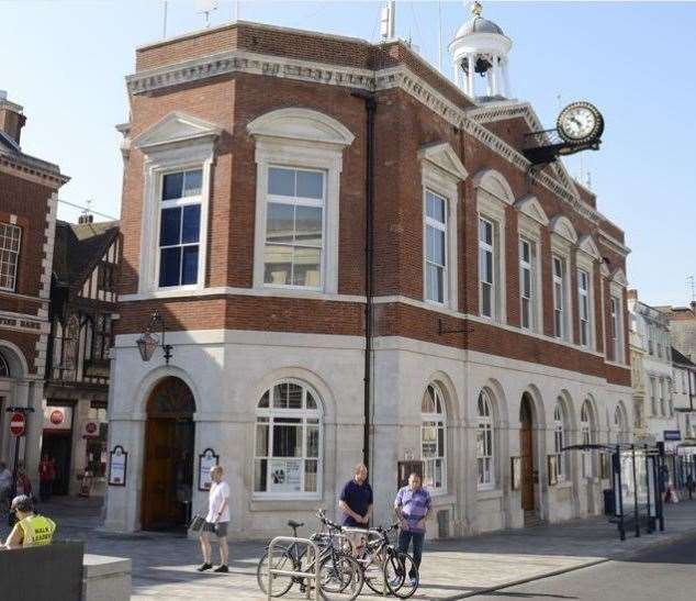 Maidstone is counsulting on plans to review the parish council boundaries. Pictured: Maidstone Town Hall
