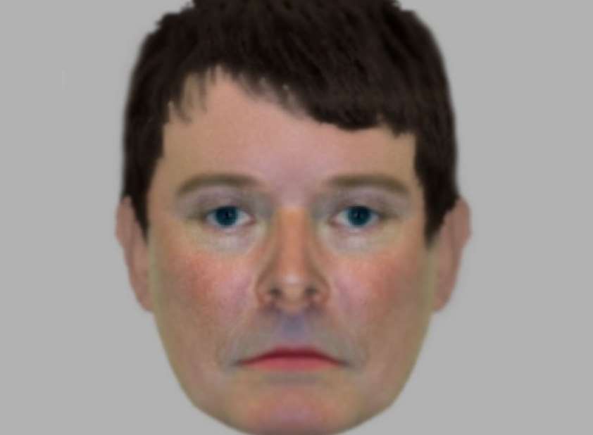 The e-fit, released by police