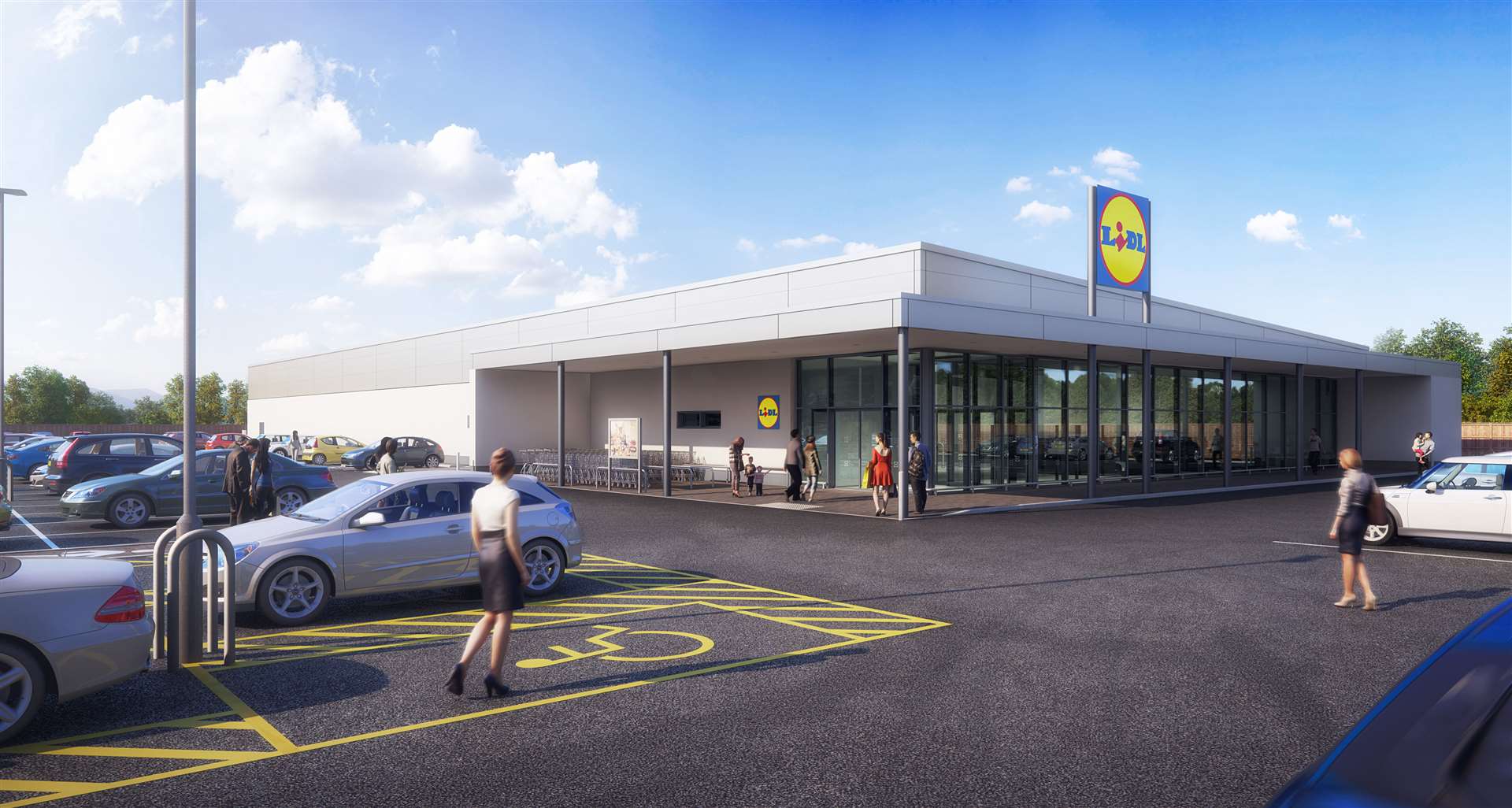 The new Lidl store is being built in Medway Road, Gillingham