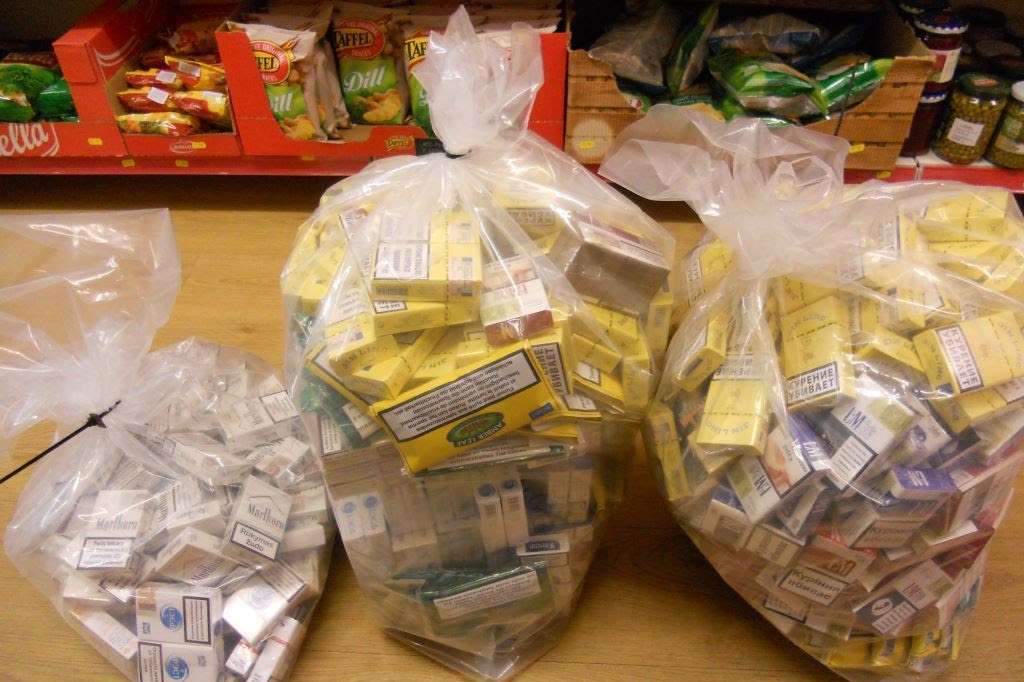 Some of the cigarettes seized by Trading Standards officers