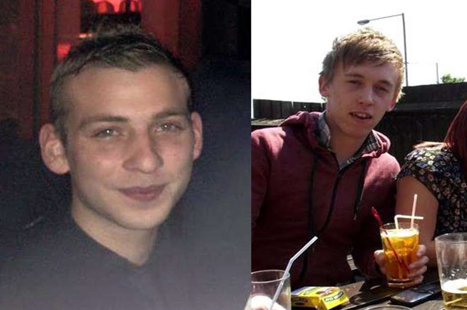 Victims Jack Taylor and Anthony Walgate. Picture: SWNS.