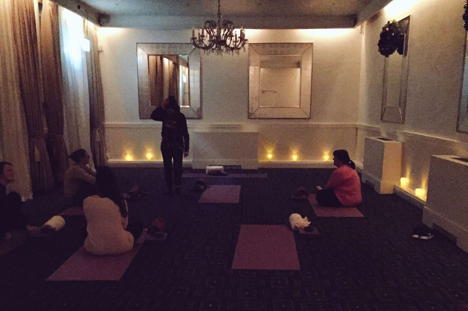 The yoga activities in the former coach house. Credit: Molly Mileham-Chappell