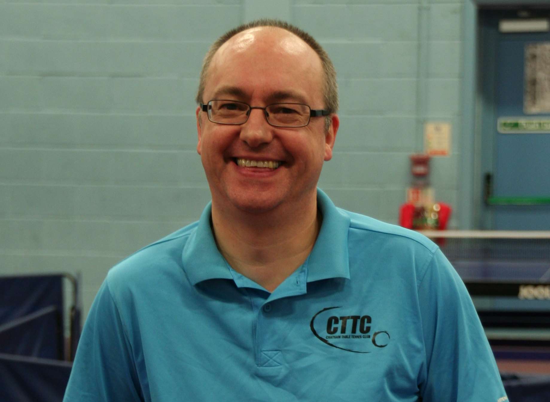 Chatham Table Tennis Club coach Trevor Towers