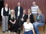 The cast of Temple Ewell Players production of Home is Where the Heart is