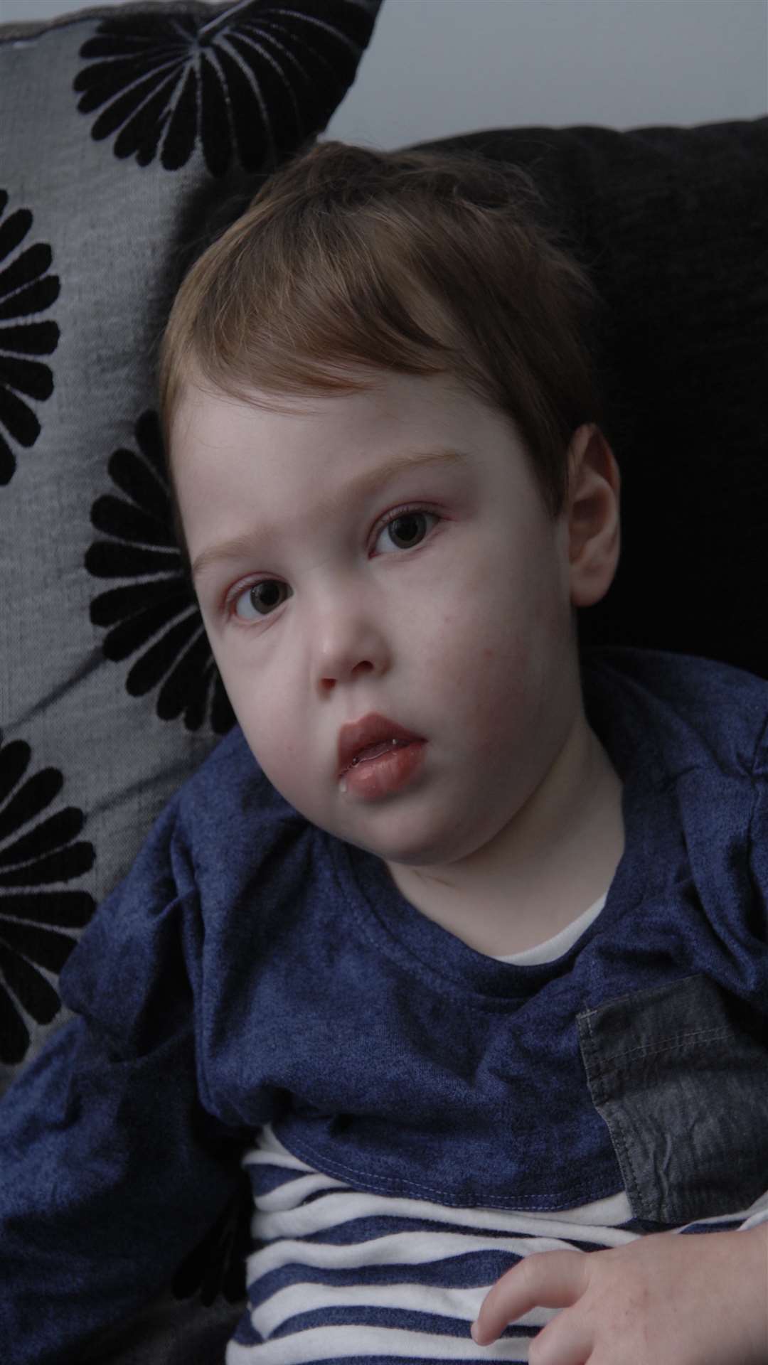 Archie Page, two, of Bay View Road, Broadstairs, who has severe cerebral palsy and epilepsy.
