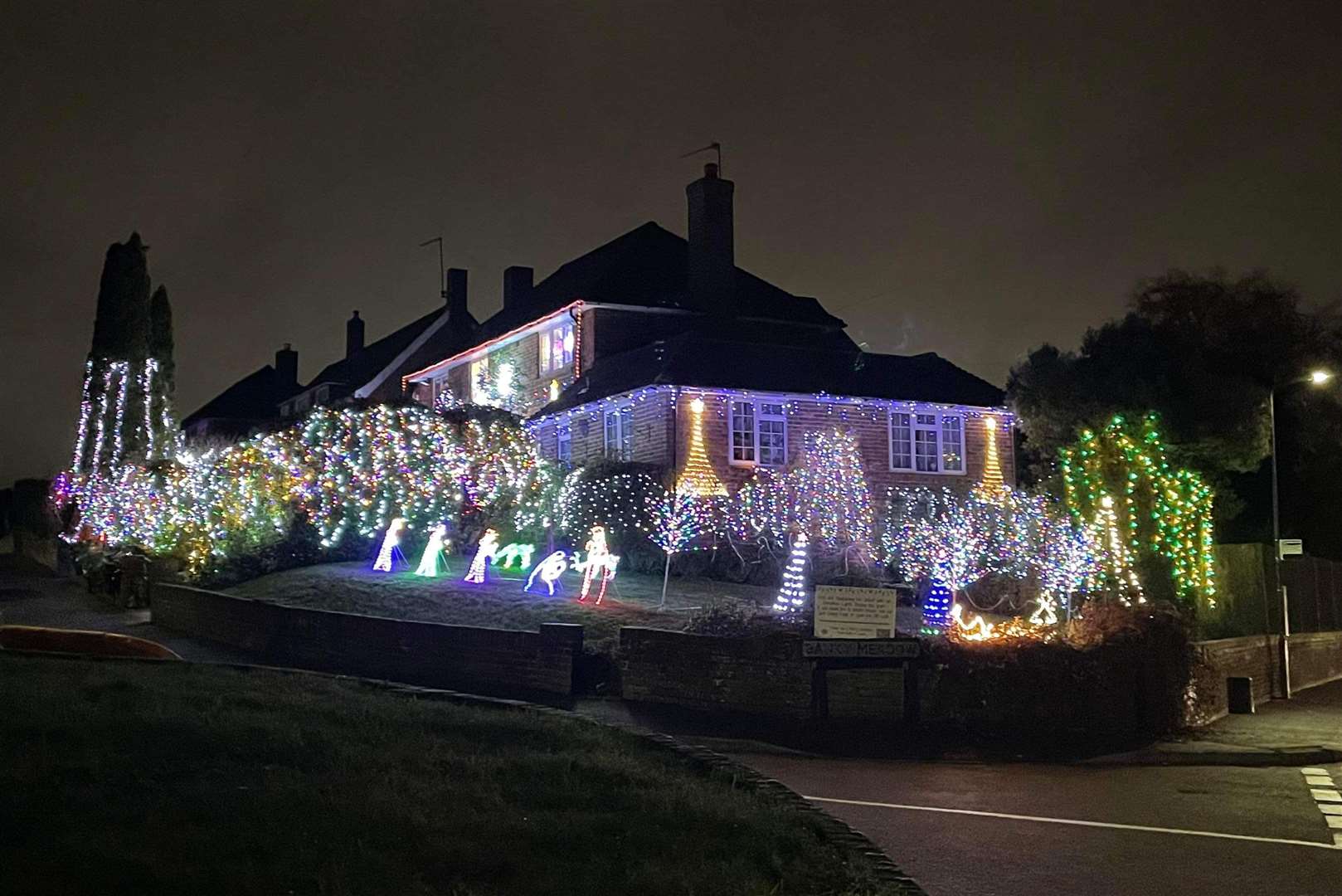 A decorated home in Banky Meadow, Barming, looking magical. Picture: Hayley Glover