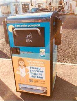 Six new solar powered bins have been installed along Deal seafront (6102702)